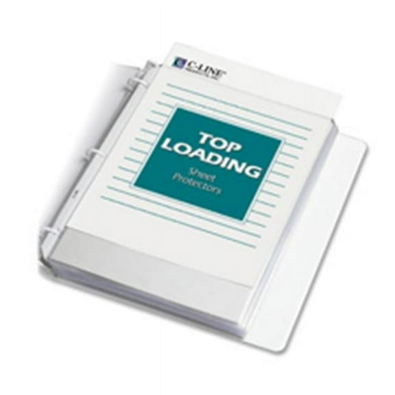 C-Line Products- Inc. Top-Load Sheet Protct- Standard-Wt- Ltr- CL