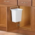 thumbnail image 4 of 13 in. H x 10 in. W x 7 in. D Plastic In-Cabinet Door Mount Trash Can in White, 4 of 4