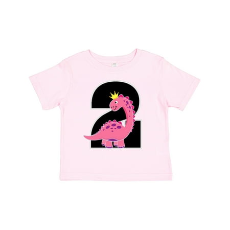 

Inktastic 2nd Birthday Dinosaur Girl Party Gift Toddler Toddler Girl T-Shirt