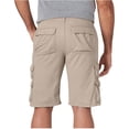 thumbnail image 6 of Men's Workwear Multi Pocket Shorts, Cargo Trousers, Loose Straight Leg Casual, Lightweight Breathable Quick Dry, for Hiking Outdoor Travel Fishing, Everyday | AKLJWH,Beige L, 6 of 7