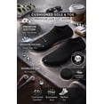 thumbnail image 3 of Men’s Cushioned Low Cut Cotton Socks – Seamless Toe, Padded Sole & Toe, Breathable Daily Comfort - 8 pairs, Black, Shoe Size 10-12, 3 of 7