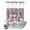 White Red Gray, variant on No Hook Shower Curtain, Christmas Snowman Shower Curtains for Bathroom with See Through Top Window, Winter Xmas Snowflakes Cardinal Red Waterproof & Washable Bath Curtain Stand Up Stall 36"x72"