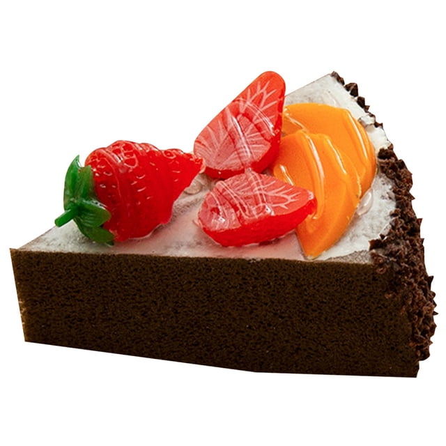 Bangcool Artificial Cake Triangular Decorative Mini Cake Prop Food Model Dessert Model