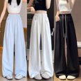 thumbnail image 2 of Liyamei Girls High Waist Wide Leg Pants with Lightweight Drape for Summer Casual Style Size 5-16 Years, 2 of 4