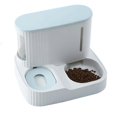 thumbnail image 1 of Comedero automático para gatos y perros de 3 l con depósito de comida seca, cuenco de agua potable para gatos, material de seguridad de alta calidad, 1 of 3