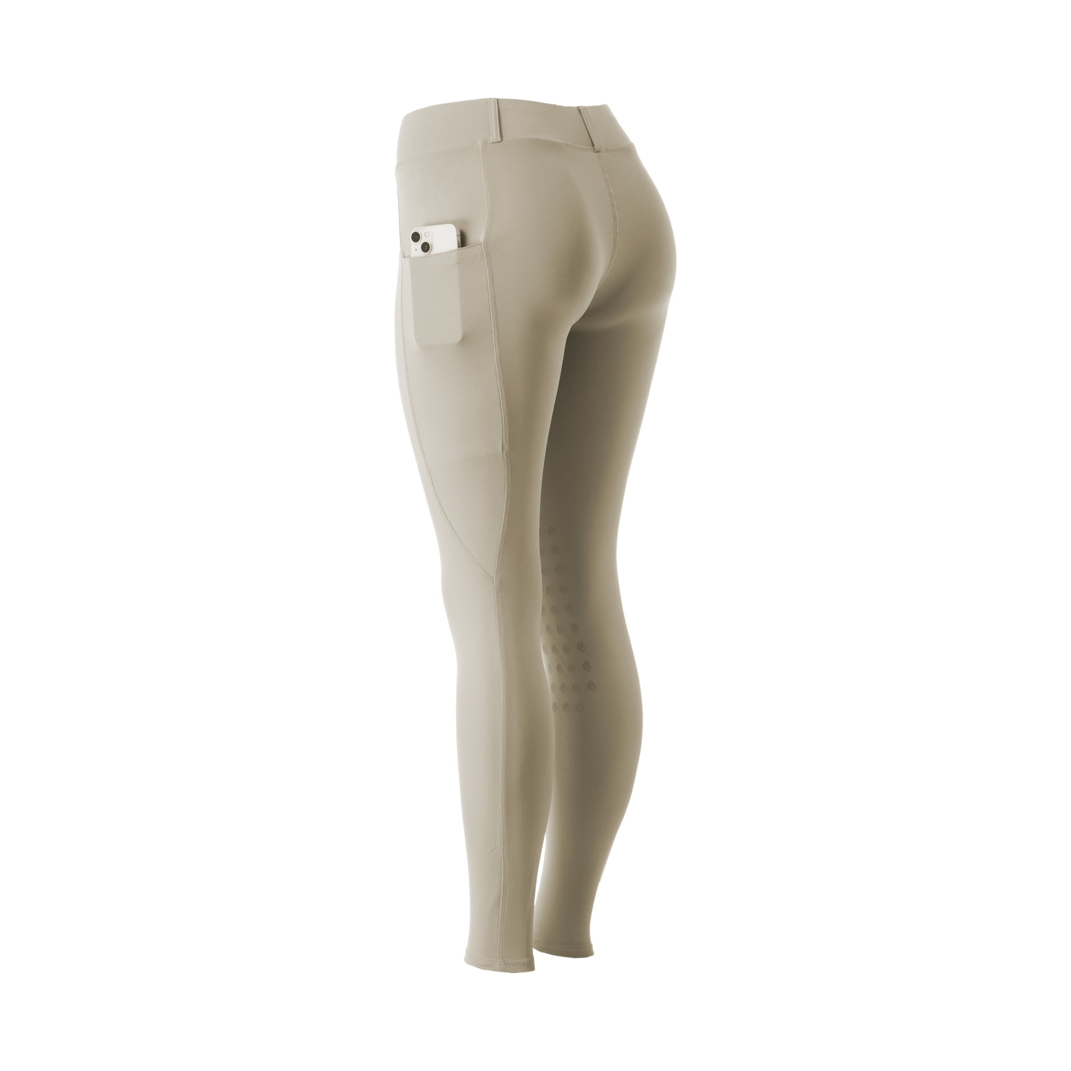 Equinavia Classic Womens Equestrian Silicone Knee Patch Breeches with Phone Pockets | Horse Riding Pants Schooling Tights