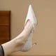 thumbnail image 2 of Boda primavera y verano zapatos de mujer moda boca baja Sexy tacones altos puntiagudos sin espalda elegantes tacones de aguja para mujeres 34 Gao Jinjia LED, 2 of 2