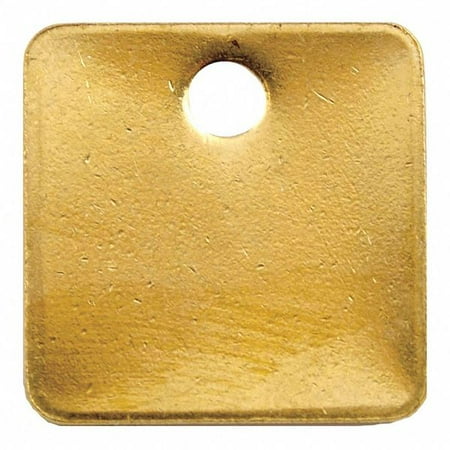 

ZoroSelect Tag Brass Yellow 1 Hx1 W Square PK100
