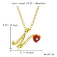thumbnail image 2 of Jusqu'à 65% de Réduction sur les Colliers SMihono pour Femmes, Collier Lettre Rose avec Strass, Pendentif Rétro en Anglais, 2 of 2