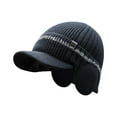 thumbnail image 3 of Hats for Women Hats for Men Knitted Warm Tongue Hat for Autumn/Winter Season Casual Sports With Ear Covers, 3 of 3