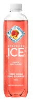 Sparkling Ice Peach Nectarine Flavoured Sparkling Water with Zero Sugar and Zero Calories, 503 ml (Pack of 12), 503 mL
