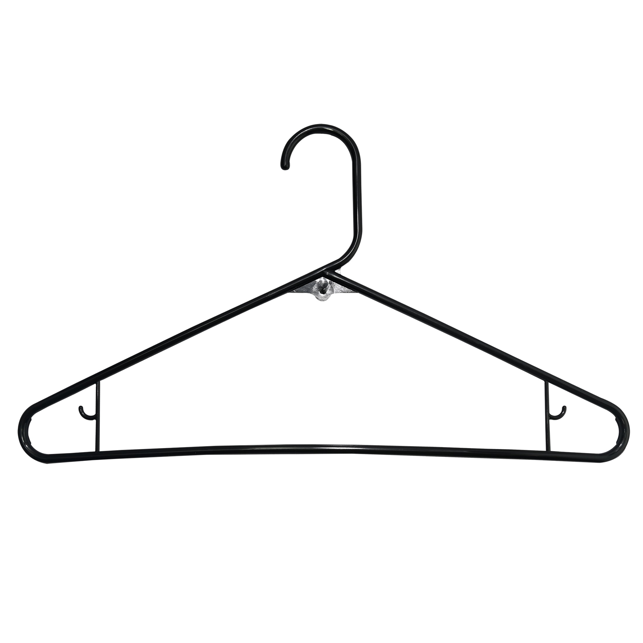 ClosetSelect 50 Pk Adult Plastic Hangers, Black