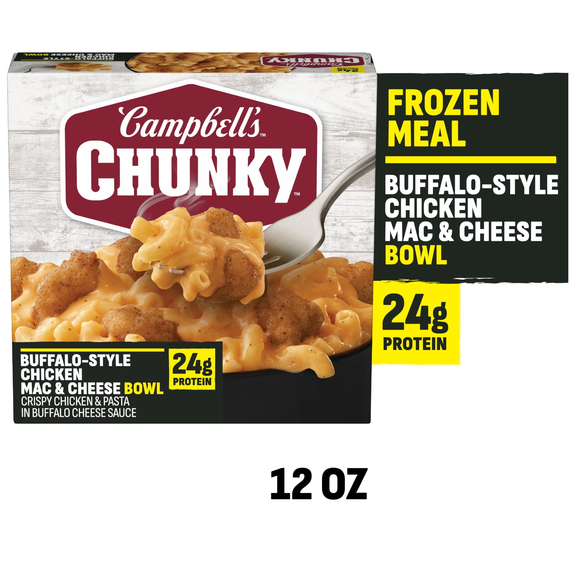 Campbell's Chunky Buffalo-Style Chicken Mac and Cheese Bowl Frozen Meal, 12 oz