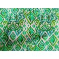 thumbnail image 5 of oneOone Cotton Poplin Sea Green Fabric Ikat Dress Material Fabric Print Fabric By The Yard 56 Inch Wide, 5 of 6