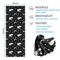thumbnail image 2 of Black White Cat Moon Star Pattern Hot Yoga Mat Towel Non Slip for Hot Yoga - Quick-Drying Yoga Mat Cover with 4 Corner Pockets with Travel Bag - Hot Yoga Towel Non Slip 74"x26", 2 of 6