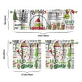 thumbnail image 6 of Kitchen Window Curtains with Rod Pocket Over Sink Small Window Treatment Cafe Short Curtains for Bathroom Tier Drapes,3 Piece Set,24 Inch, 6 of 6