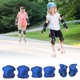 thumbnail image 5 of Toystoory 6 unids/set niños niño niña seguridad rodillera conjuntos de coderas niños ciclismo Skate bicicleta protección del cuerpo guardia Ropa Deportiva, Zapatos Azul, 5 of 6