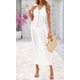 thumbnail image 4 of Traje de baño Coverup BTFBM Crochet para mujer verano 2025 blanco, 4 of 9