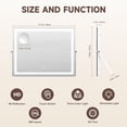 thumbnail image 2 of Vanity Mirror MINISO, 45 x 36 cm, luz LED con aumento de 5 aumentos, 2 of 9