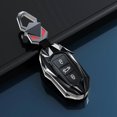 thumbnail image 2 of Alloy Silicone Car Key Cover Key Case For 408 508 2008 3008 4008 5008 C4 C4l C3-xr Black, 2 of 5