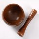 thumbnail image 2 of Wooden Mortar And Pestle, Great For Manual Ginger, Spices, Garlic Press Jujube Medicine Garlic Wuqx, 2 of 4