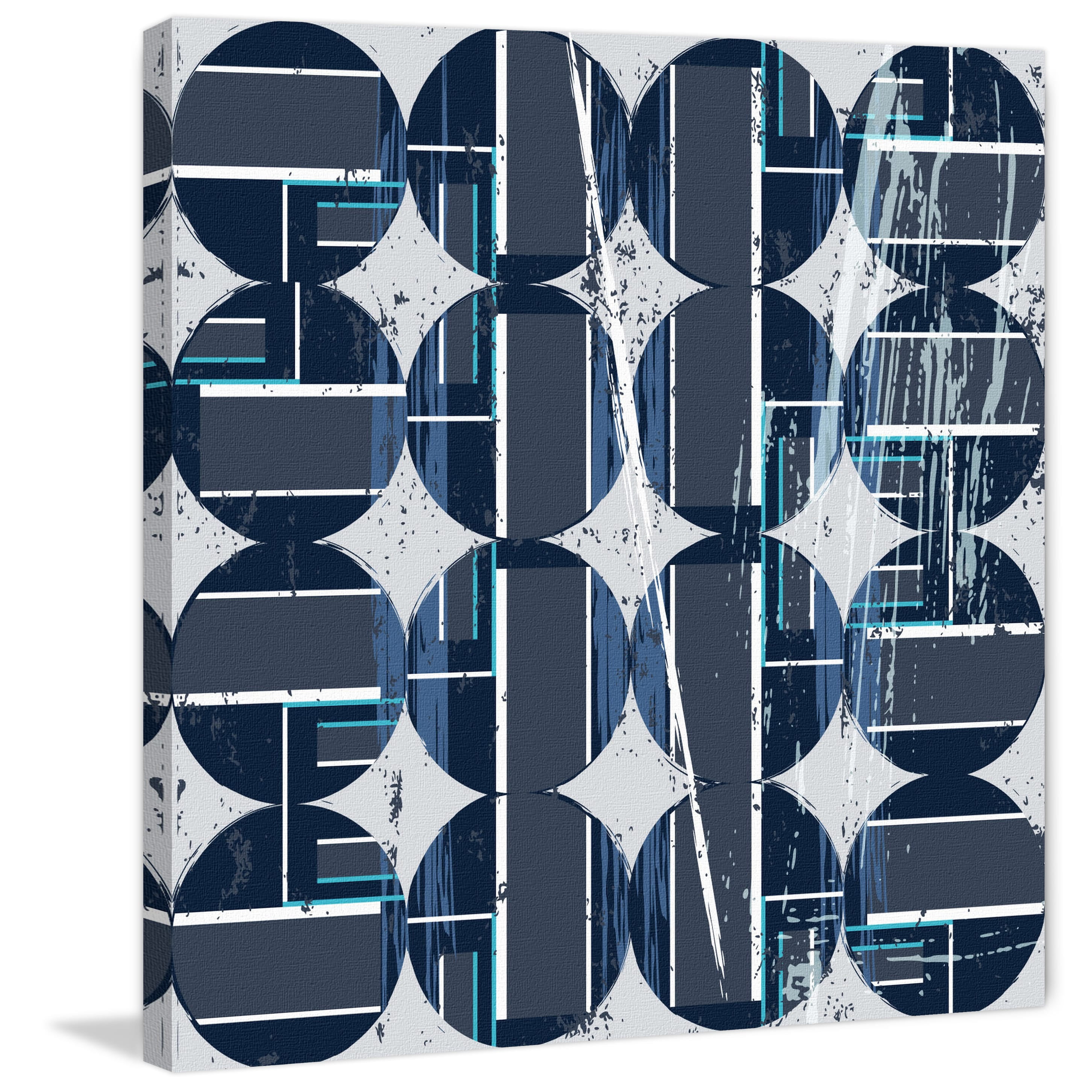 "Spheres in Lines" Painting Print on Wrapped Canvas