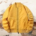 thumbnail image 2 of Dpytoraw Men's Flight Jacket Textured Athletic Casual Solid Colour Jacket Coat, 2 of 5