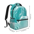 thumbnail image 2 of Easygdp Teal Turquoise 1 Mochila Ergonómica Versátil para Laptop - Múltiples Bolsillos, Correas Ajustables, Unisex para Escuela, Viajes y Actividades al Aire Libre-One Size, 2 of 5
