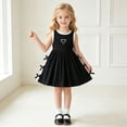 thumbnail image 5 of Rhuody Girls' Dresses Sleeveless Bowknot Casual Dress Dance Party Dresses Retro Playsuit, 5 of 9
