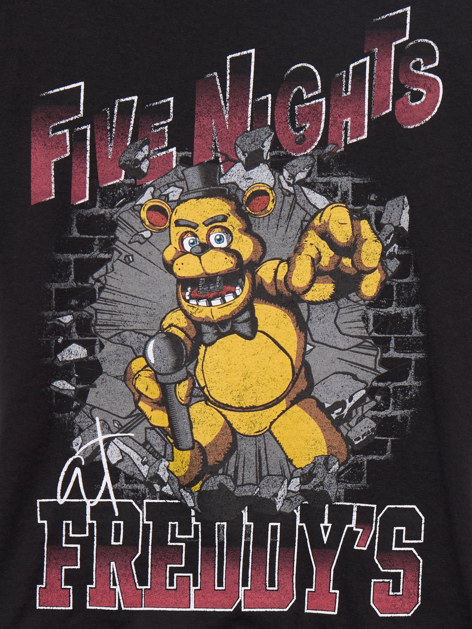 Five Nights at Freddy's Boys Graphic Tees with Short Sleeves, 2-Pack, Sizes XS-2XL