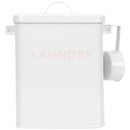 

Iron Sheet Laundry Detergent Holder Canister Laundry Condensate Beads Bucket