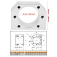 thumbnail image 3 of DSG25H Ballscrew Nut Housing Ballscrew Nut Bracket, Ballscrew Nut  SFU2505 Holder  Mount Bracket Holder for SFU3205/3210 Ball ScrewBall Nut Housing CNC Router Milling, 3 of 8