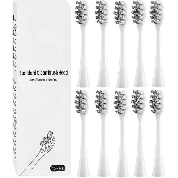 2026 10Pcs Replacement Brush Heads Compatible with Ordo Sonic Electric Toothbrush for Ordo Replacement Toothbrush Heads, Black