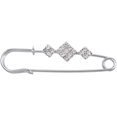 thumbnail image 2 of B-1 Fibula Brooch Safety Pin Crystal Rhombus Simple Clothing Scarf, 2 of 3