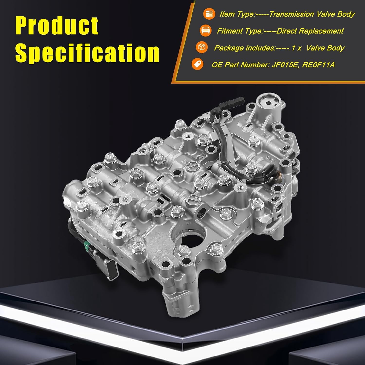 WSPARTS JF015E CVT Transmission Valve Compatible Body With Nissan Sentra Note Versa Chevrolet Suzuki Automotive Replace # RE0F11A JF015E