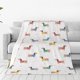 thumbnail image 1 of Balery Dachshund Dog Puppy Manta de Felpa Suave y Acogedora – Cobija de Franela Aterciopelada para Cama, Lavable y Cálida para Sofá, Mascotas, Transpirable-60"x50", 1 of 7