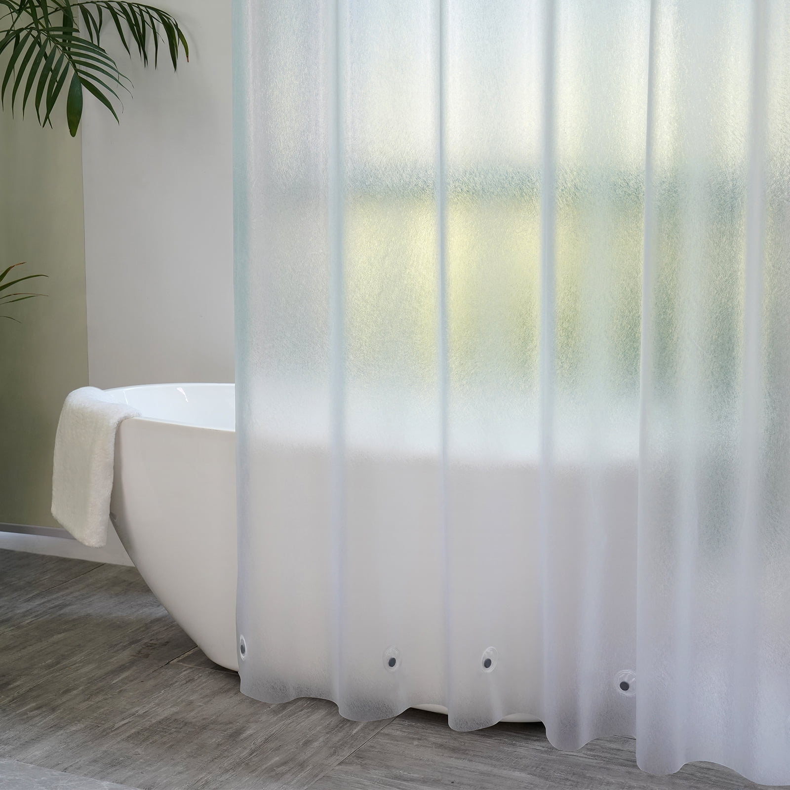 Inosoo Tuxtured Frosted Shower Curtain Liner, 36"Wx 72"H Heavy Duty Waterproof EVA Translucent Plastic Stall Shower Liner, Mold and Mildew Resistant