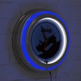 thumbnail image 5 of Jeep Blue Silhouette Retro Neon Analog Wall Clock with Pull Chain, 5 of 6