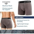 thumbnail image 4 of DOCKERS Mens Boxer Briefs Breathable Cotton Underwear for Men Pack of 5, 4 of 7