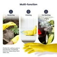 thumbnail image 2 of FMP Brands Cleaning Gloves 12 Pairs Rubber Gloves for Washing Dishes Non-Slip Dishwashing Gloves Waterproof Reusable Latex Dish Gloves for Kitchen, Bathroom, Household, Gardening (X-Large, Yellow), 2 of 7