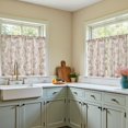 thumbnail image 4 of Cortinas Jinchan Floral Kitchen, 36 cm, lino, 2 paneles, 4 of 8