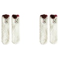 thumbnail image 4 of Ruiboury Stay Dry And Comfortable With These Moisture-wicking Fluffy Socks Made Colorful snowman 2Set, 4 of 6