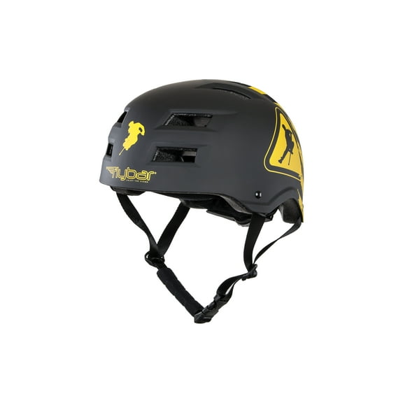 Flybar Certified Multi Sport Helmets For Skateboarding, Bicycling, Roller Blading, Longboarding & Pogoing -Warning -M/L