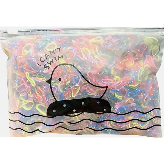 1000 Pieces Colorful Rubber Band Baby Hair Ties Elastic Hair Band for Infants, Fashion Disposable Rainbow Rubber Bands for Girls, Thin Small Ponytail Hair Elastics for Women (B)