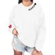 thumbnail image 3 of Camiseta con Capucha Suelta de Moda Impresa de Manga Larga para las Mujeres, Camisetas de Manga Larga para las Mujeres Cuello Redondo Casual, 3 of 6