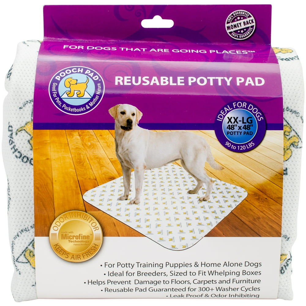Reusable Absorbent Potty Pad, XXLarge, 48" x 48", White