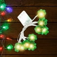 thumbnail image 5 of Steadline St Patrick's Day LED String Lights - Battery Operated Shamrock Fairy Lights for Irish Party Decor - Waterproof Outdoor Indoor Decoration for Holiday Wedding Birthday Celebration, 5 of 6
