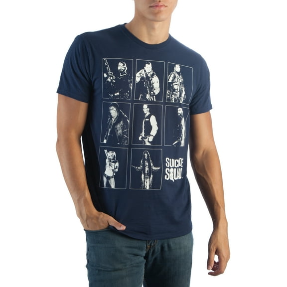 Suicide Squad Men's Navy T-Shirt-Large