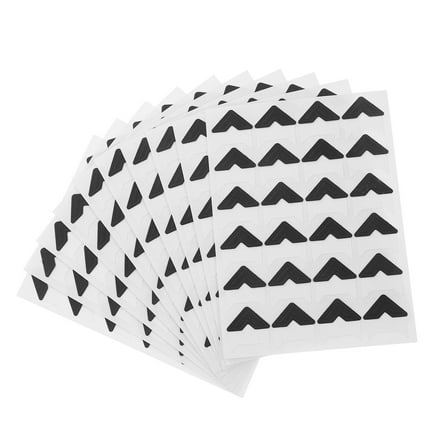 MEIBUTYUP 240pcs Black Self-Adhesive Photo Corners for Scrapbooking, Craft Projects, Albums, and Picture Frame Decoration
