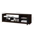 thumbnail image 3 of Bestar Small Space 2-Piece Storage Coffee Table and TV Stand Set in Dark Chocolate and Black, 3 of 3